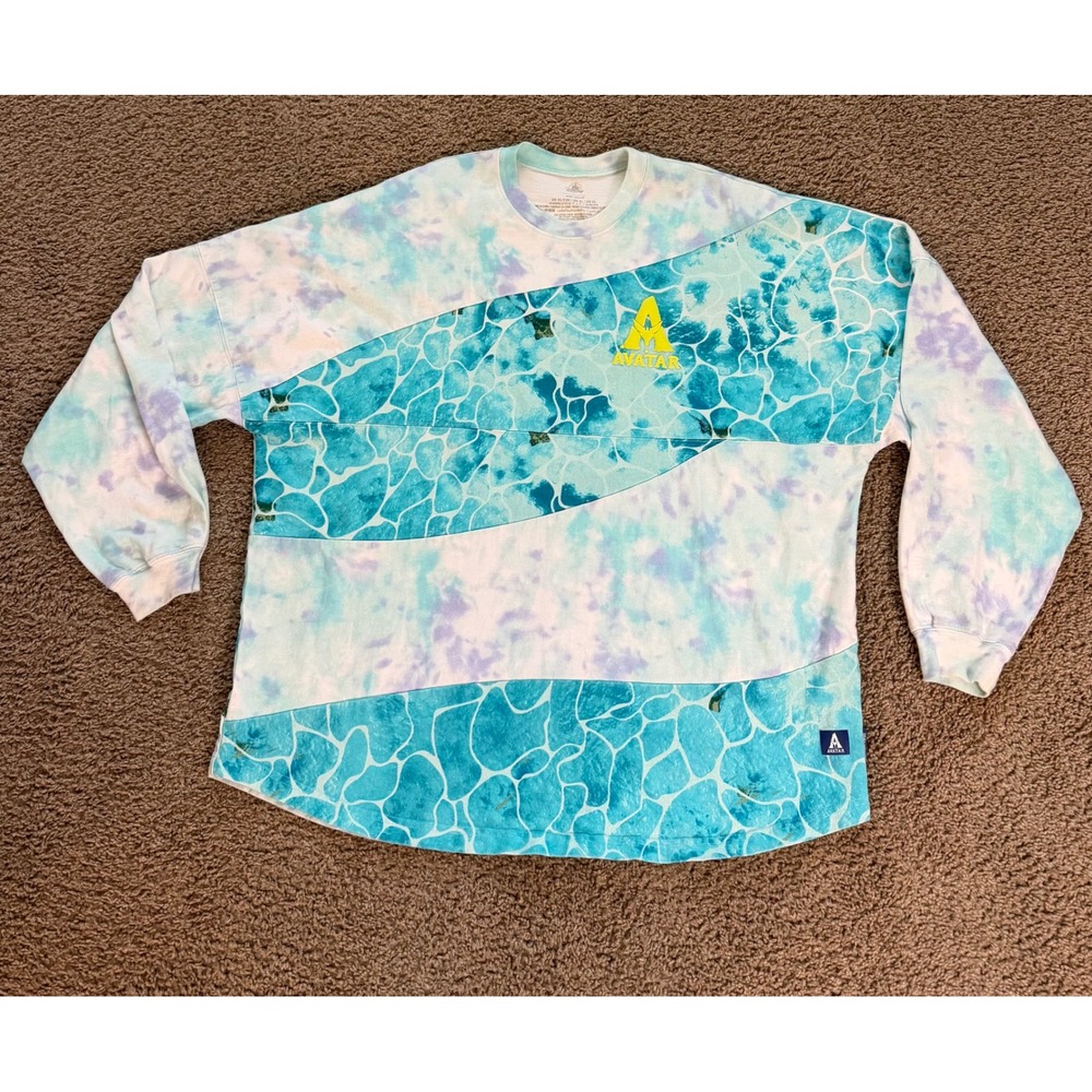 Disney Parks Avatar The Way of Water Spirit Jersey Blue Tie Dye XL